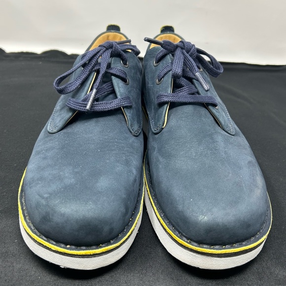 Samuel Hubbard “Hubbard Free” Casual Walking Shoe Navy Leather Men’s Siz… - Picture 2 of 8